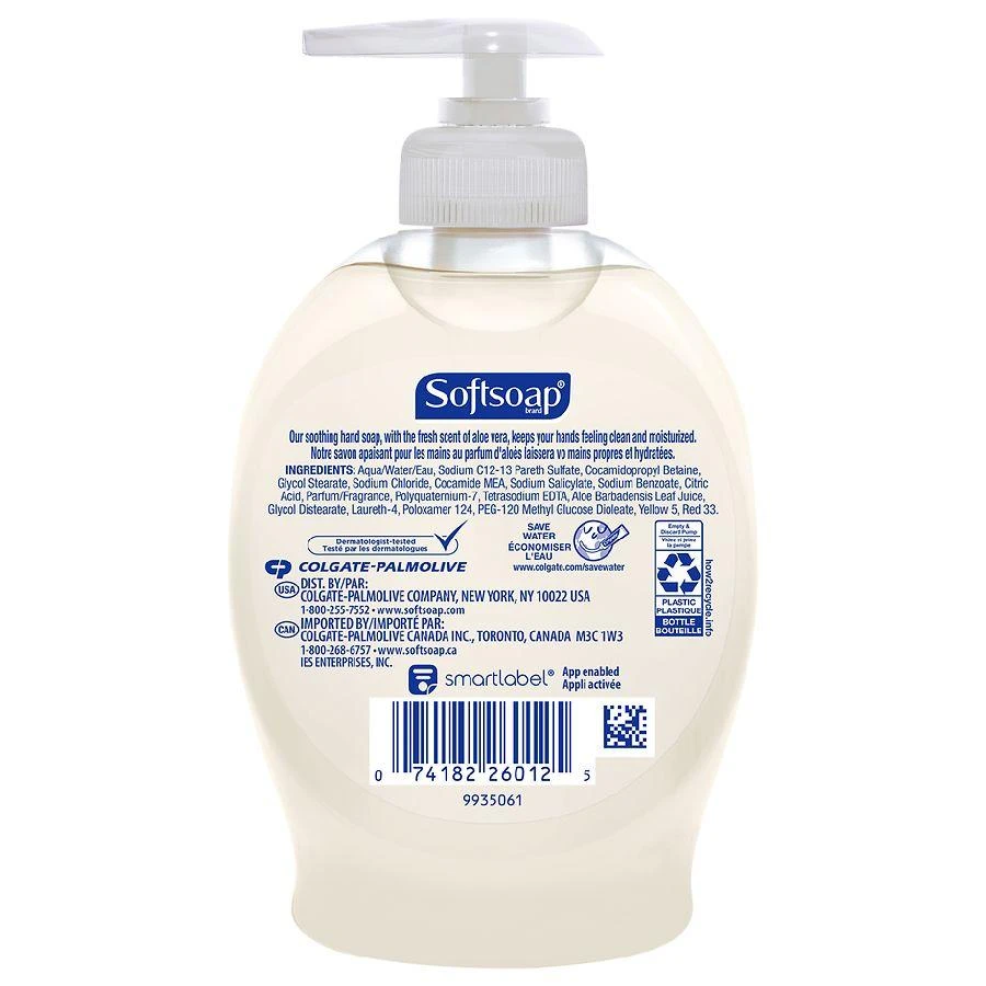 商品Softsoap|Hand Soap Pump Aloe,价格¥19,第2张图片详细描述