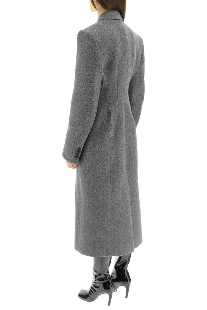 商品Max Mara|'FETTA' LONG COAT IN HERRINGBONE WOOL,价格¥6374,第4张图片详细描述