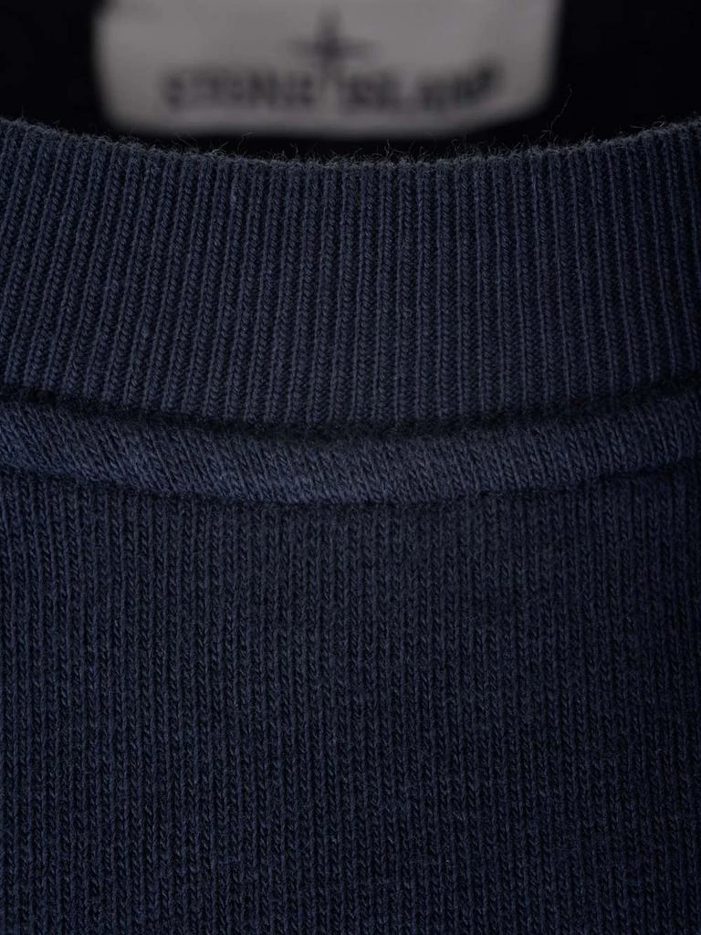 商品Stone Island|Blue Sweatshirt With Mock Neck,价格¥2317,第4张图片详细描述