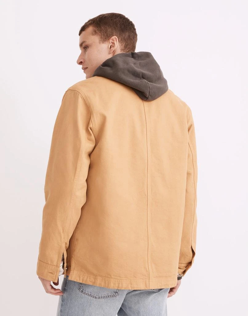 商品Madewell|Garment-Dyed Canvas Chore Jacket,价格¥746,第3张图片详细描述