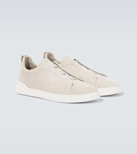 商品Zegna|Triple Stitch绒面革运动鞋,价格¥10494,第5张图片详细描述