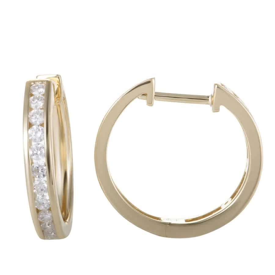 商品LB Exclusive|14K Yellow Gold 0.50 ct Diamond Hoop Earrings,价格¥5584,第3张图片详细描述