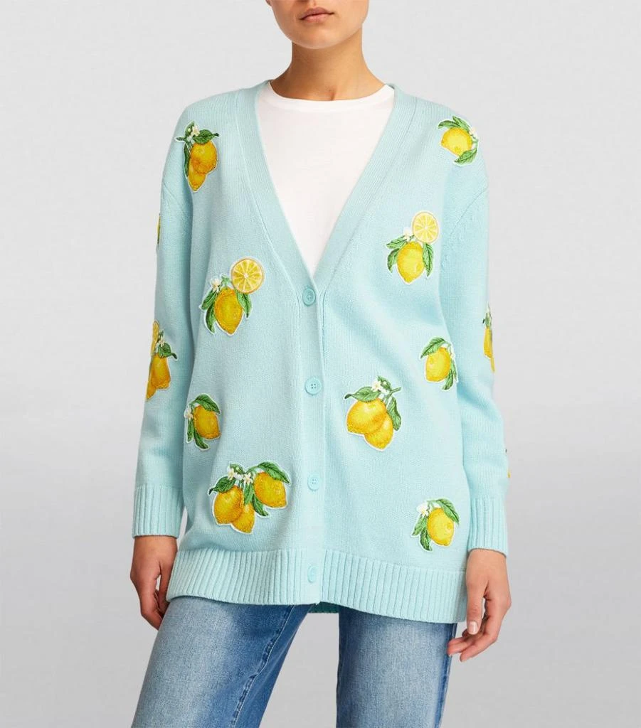 商品Alice + Olivia|Lemon-Embroidered Cardigan,价格¥4268,第3张图片详细描述