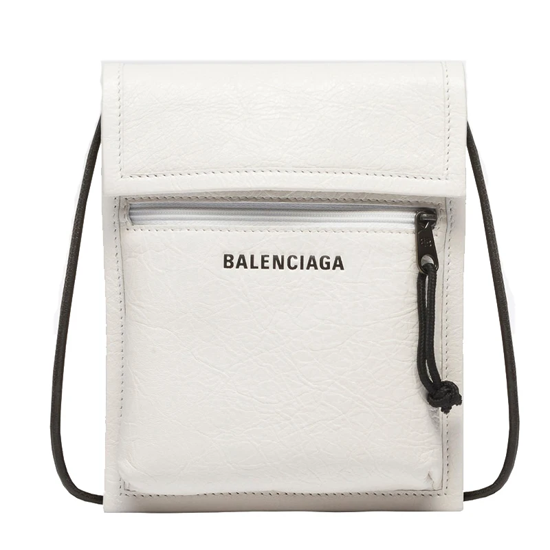 Balenciaga/巴黎世家 经典款EXPLORER系列 男士白色小羊皮斜挎包 532298DB5059003 商品