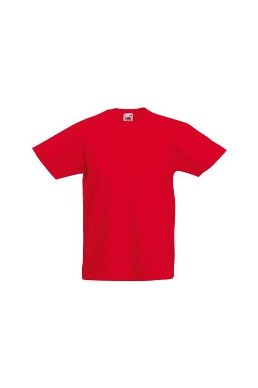 商品The Loom|Fruit Of The Loom Childrens/Teens Original Short Sleeve T-Shirt (Red),价格¥93,第1张图片