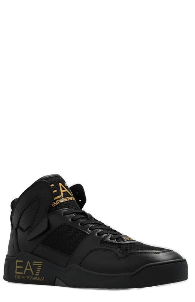 商品Emporio Armani|Ea7 Emporio Armani High-Top Lace-Up Sneakers,价格¥1366,第2张图片详细描述