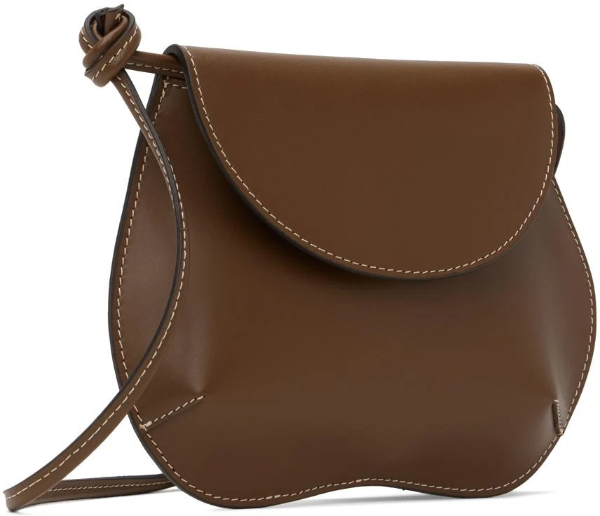 商品Little Liffner|Brown Mini Pebble Bag,价格¥956,第2张图片详细描述