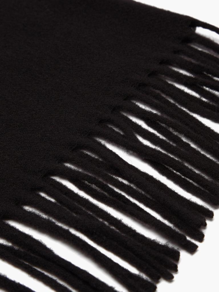 Fringed felted-wool scarf商品第2张图片规格展示