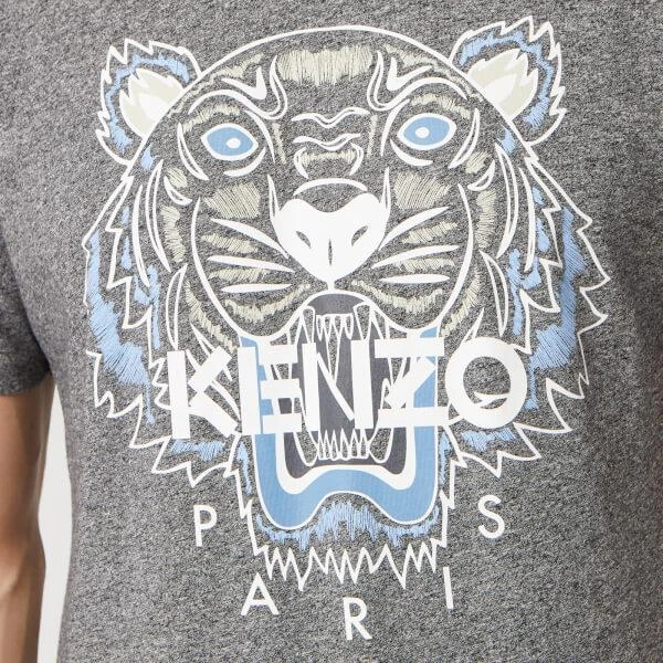 商品Kenzo|KENZO Men's Classic Tiger T-Shirt - Anthracite,价格¥583,第4张图片详细描述