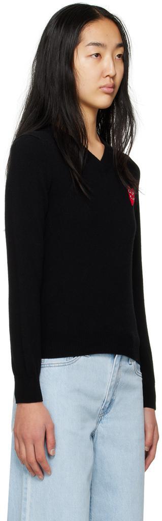 商品Comme des Garcons|Black Overlapping Heart Sweater,价格¥2762,第4张图片详细描述