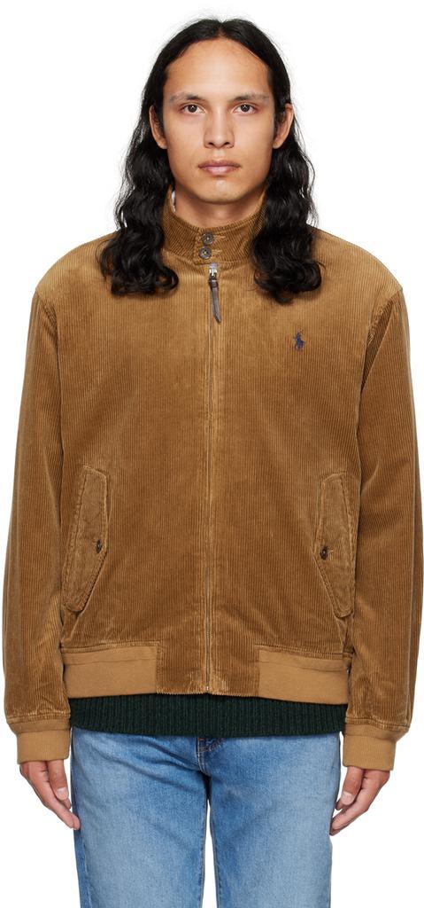 商品Ralph Lauren|Brown Barracuda Bomber Jacket,价格¥1317,第1张图片