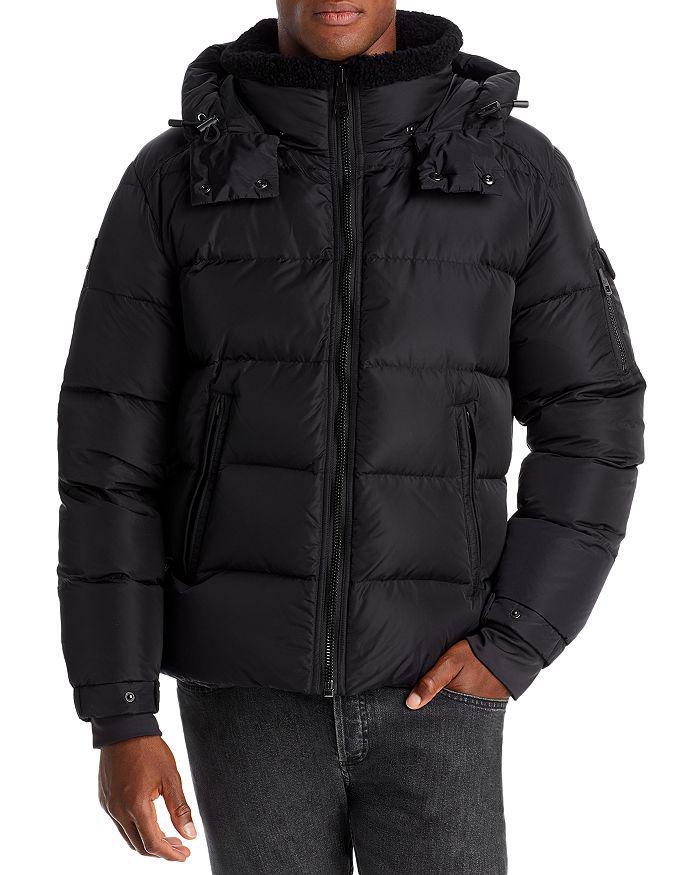 商品SAM.|Frontier Nylon Shearling Trim Hooded Down Jacket,价格¥5066,第4张图片详细描述