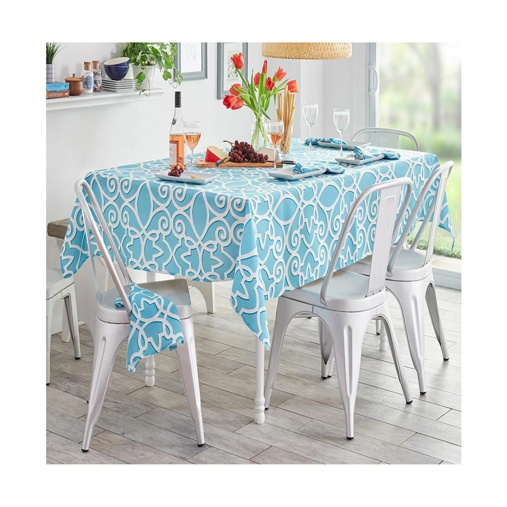 商品Elrene|Chase Geometric Stain Resistant Indoor Outdoor 60"X120" Tablecloth,价格¥685,第2张图片详细描述