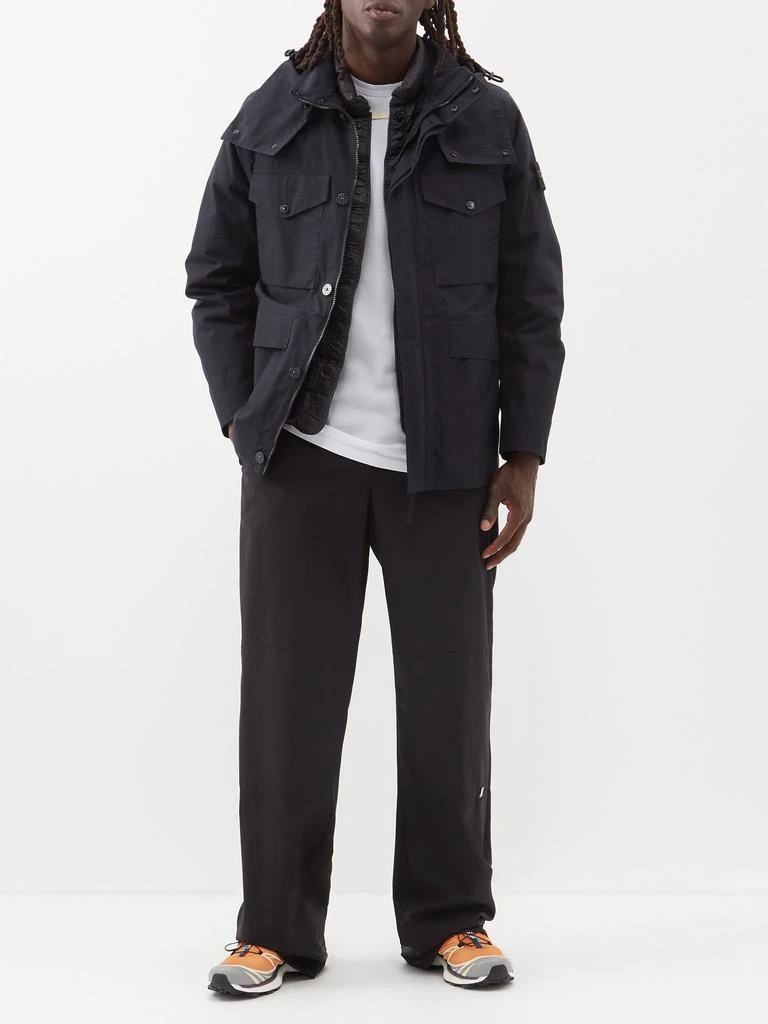 商品Stone Island|Logo-patch hooded down-filled shell parka,价格¥10716,第2张图片详细描述