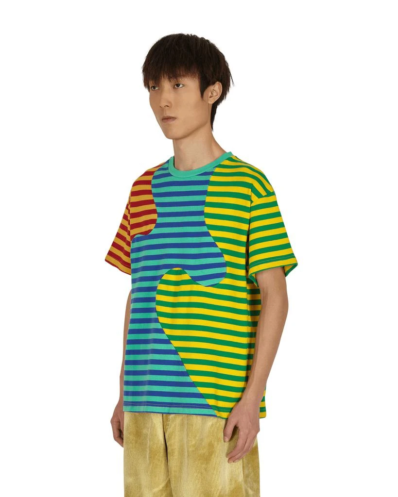 商品Brain Dead|Organic Paneled Stripe T-Shirt Green,价格¥346,第2张图片详细描述