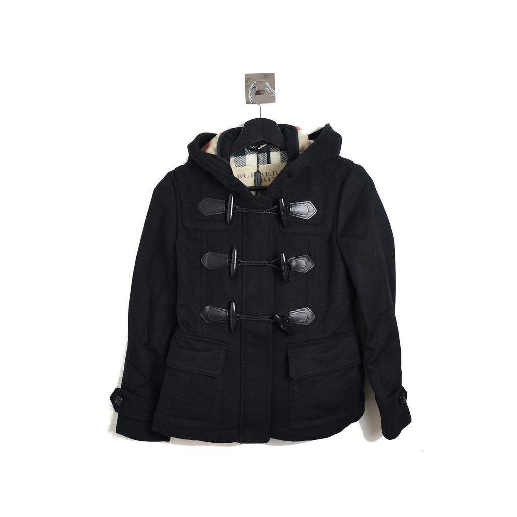 商品Burberry|Burberry Short Blackwell Windsor Coat Black,价格¥5052,第1张图片