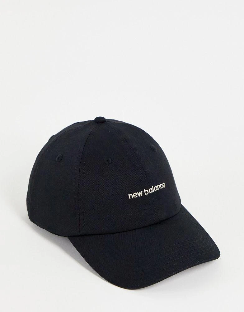 商品New Balance|New Balance linear logo baseball cap in black,价格¥199,第1张图片