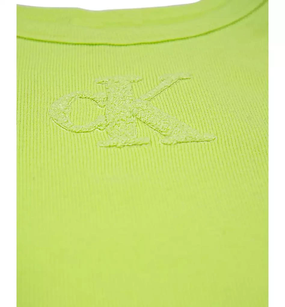 商品Calvin Klein|Big Girls Ribbed Racerback Logo Tank Top,价格¥74,第3张图片详细描述