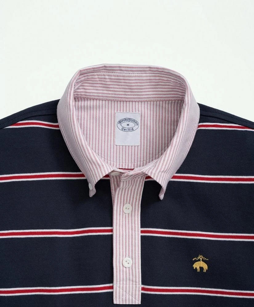 商品Brooks Brothers|Cotton BB#2 Stripe Rugby Shirt,价格¥705,第2张图片详细描述