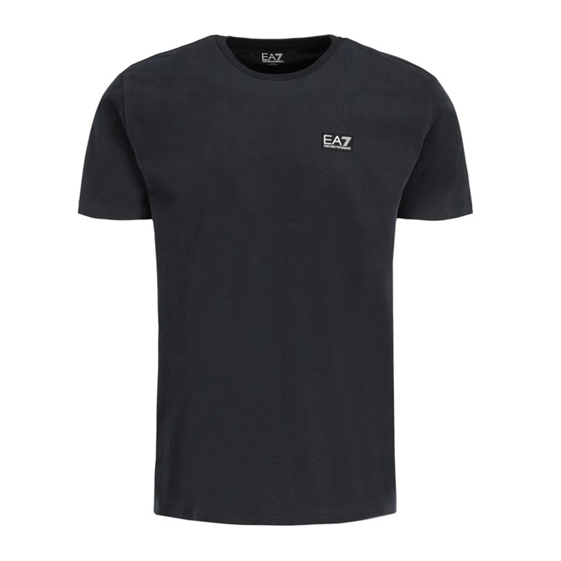 商品Emporio Armani|Emporio Armani 安普里奥 阿玛尼 男士黑色棉质经典LOGO款圆领短袖T恤 6GPT38-J2AZ-1200,价格¥371,第1张图片