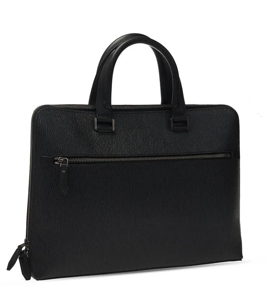 商品Salvatore Ferragamo|Salvatore Ferragamo Grigio Revival Black Leather Briefcase,价格¥6088,第3张图片详细描述