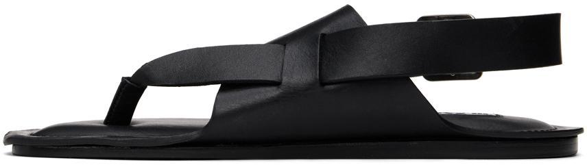 商品Jil Sander|Black Leather Sandals,价格¥4300,第5张图片详细描述