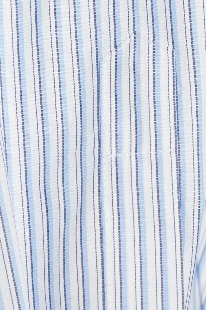 商品RED Valentino|Pleated striped cotton-blend poplin  top,价格¥1494,第4张图片详细描述