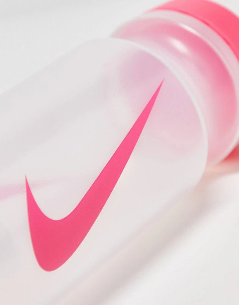 商品NIKE|Nike Training Big Mouth 2.0 625ml water bottle in clear with pink swoosh,价格¥101,第2张图片详细描述