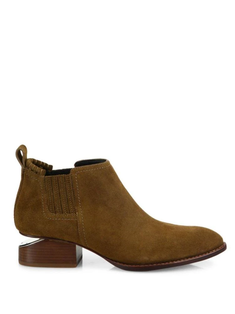 商品Alexander Wang|Alexander Wang - Kori Tilt-Heel Suede Oxford Booties,价格¥3753,第5张图片详细描述