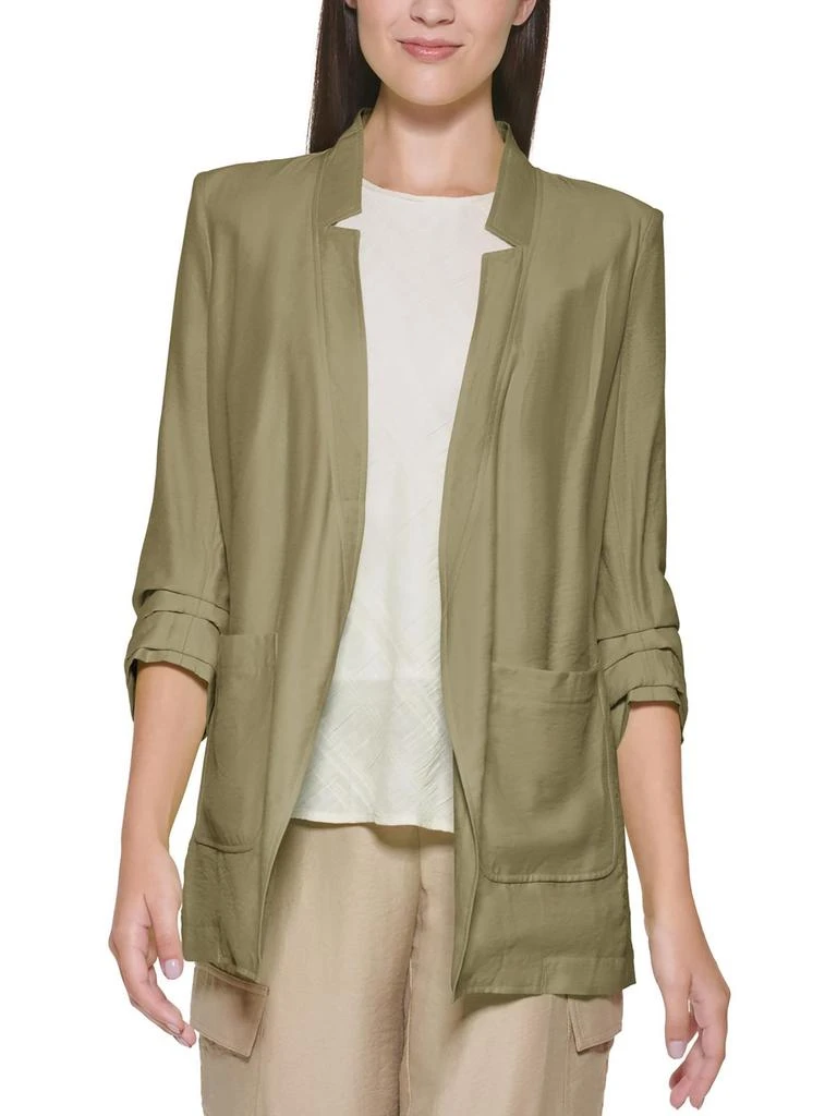 商品DKNY|Womens Ruched Suit Separate Open-Front Blazer,价格¥192,第1张图片