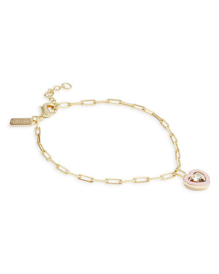 商品Coach|Crystal & Enamel Heart Charm Bracelet,价格¥399,第2张图片详细描述