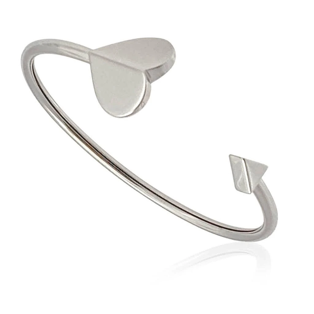 商品Kate Spade|Kate Spade Silver Heritage Metal Spade Flex Cuff,价格¥301,第1张图片