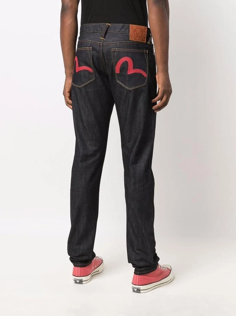 商品Evisu|EVISU - Logo Print Denim Cotton Jeans,价格¥2716,第4张图片详细描述