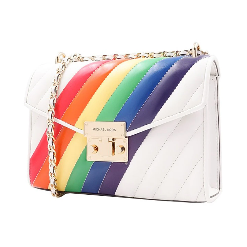 MICHAEL KORS 拼色女士斜挎包 35T0GXOL6I-RAINBOW 商品