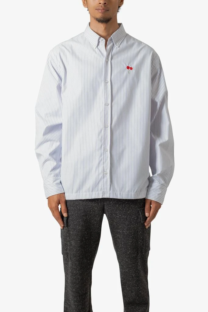 商品MNML|Poppy Striped Oxford Shirt - Blue/White,价格¥285,第1张图片