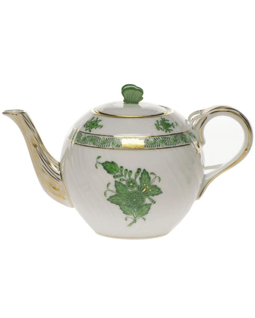 商品Herend|Chinese Bouquet Green Teapot with Butterfly,价格¥1970,第1张图片