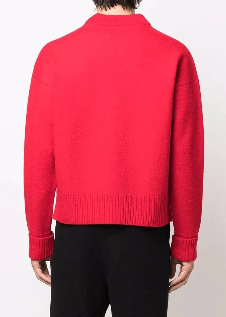 商品AMI|AMI Alexandre Mattiussi Red Ami De Coeur Cardigan,价格¥3773,第4张图片详细描述