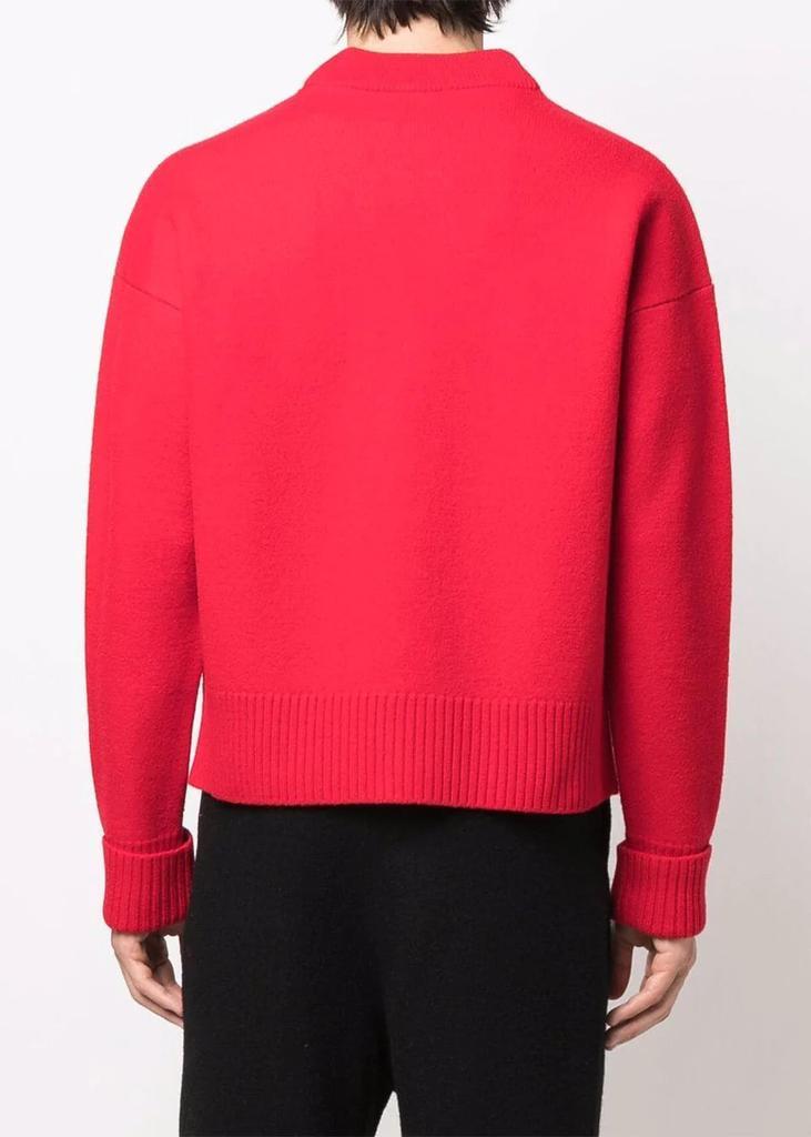 商品AMI|AMI Alexandre Mattiussi Red Ami De Coeur Cardigan,价格¥3473,第6张图片详细描述