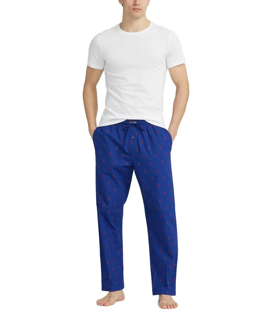 商品Ralph Lauren|All Over Pony Player Woven Sleepwear Pants,价格¥314,第3张图片详细描述