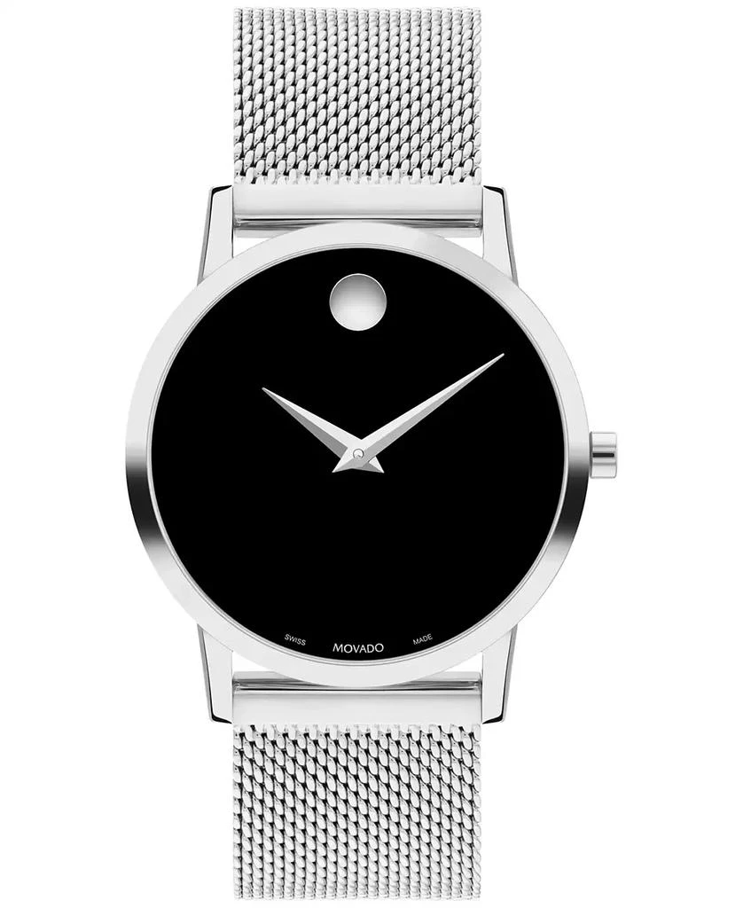 商品Movado|Women's Museum Classic Swiss Quartz Silver-Tone Stainless Steel Bracelet Watch 33mm,价格¥4644,第1张图片