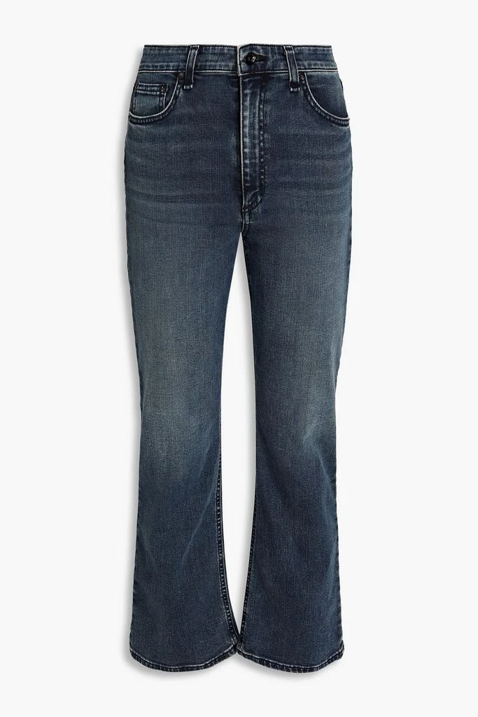 商品Rag & Bone|Faded high-rise kick-flare jeans,价格¥575,第1张图片