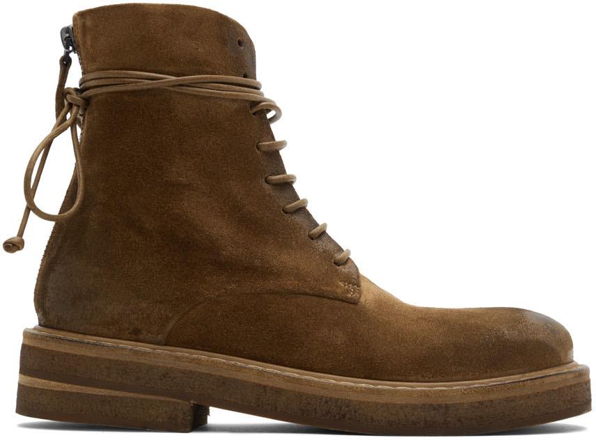 Brown Suede Parrucca Boots商品第1张图片规格展示