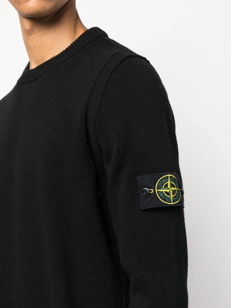 商品Stone Island|STONE ISLAND - Logo Wool Pullover,价格¥2345,第2张图片详细描述