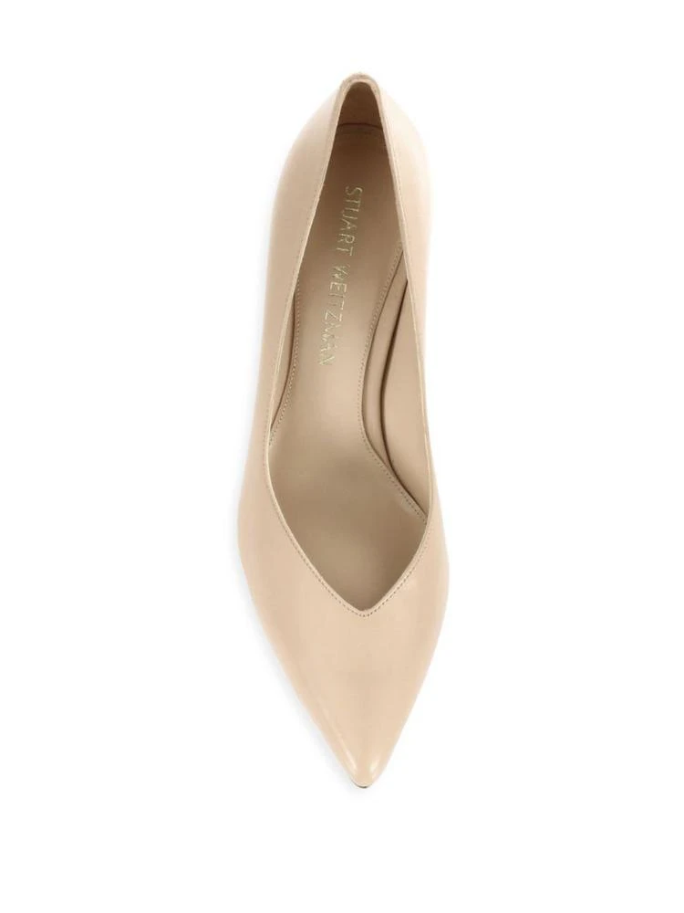 商品Stuart Weitzman|Everystep Leather Point-Toe Pumps,价格¥1125,第4张图片详细描述