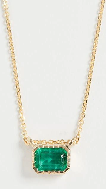 商品Jennie Kwon 设计|14k Emerald Lexie 项链,价格¥7492,第1张图片