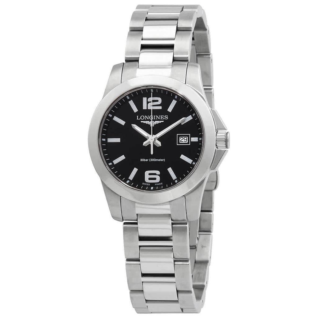 Longines Conquest Quartz Black Dial Ladies Watch L33764586商品第1张图片规格展示