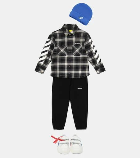 商品Off-White|格纹棉质混纺法兰绒衬衫,价格¥2277,第2张图片详细描述