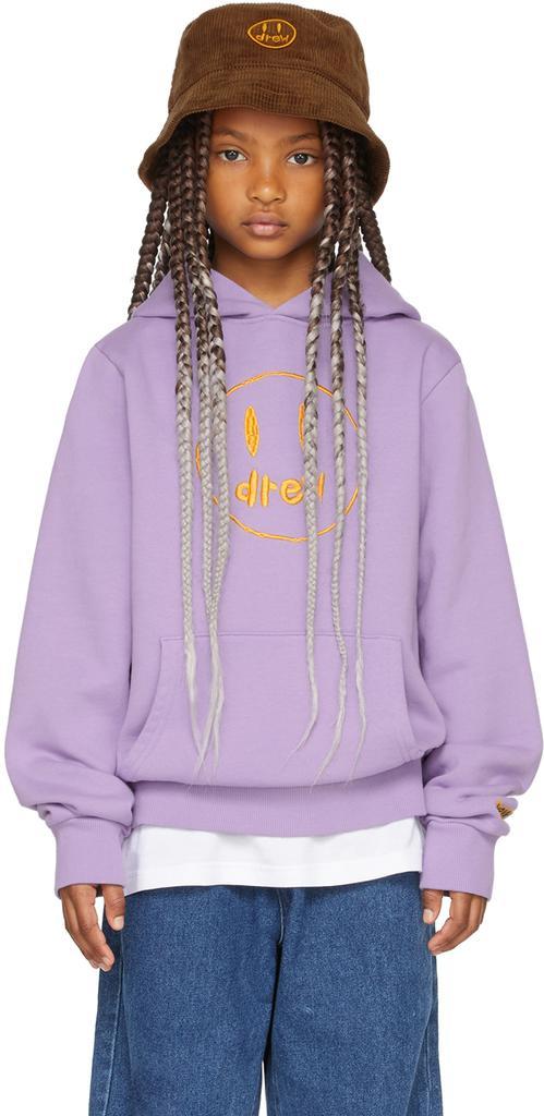 商品Drew House|SSENSE Exclusive Kids Purple Painted Mascot Hoodie,价格¥1113,第1张图片