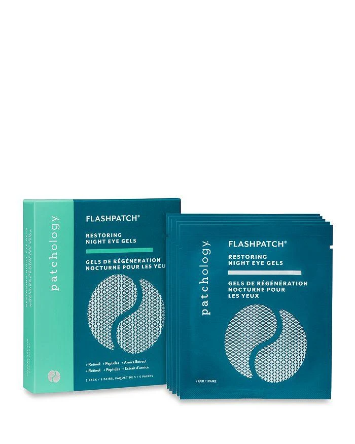商品Patchology|FlashPatch Restoring Night Eye Gels, 5 Pairs,价格¥150,第1张图片