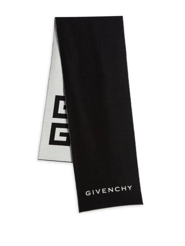 商品Givenchy|Muffler Logo Wool Blend Scarf,价格¥2676,第2张图片详细描述